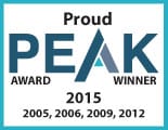 Peak Award Winner Banner 2016