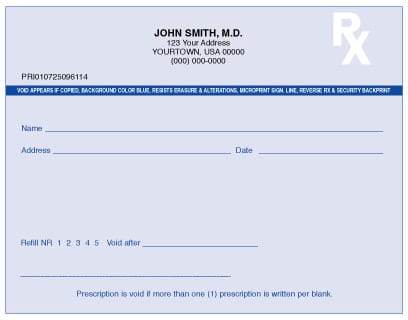 Florida Prescription Forms Florida Prescription Forms