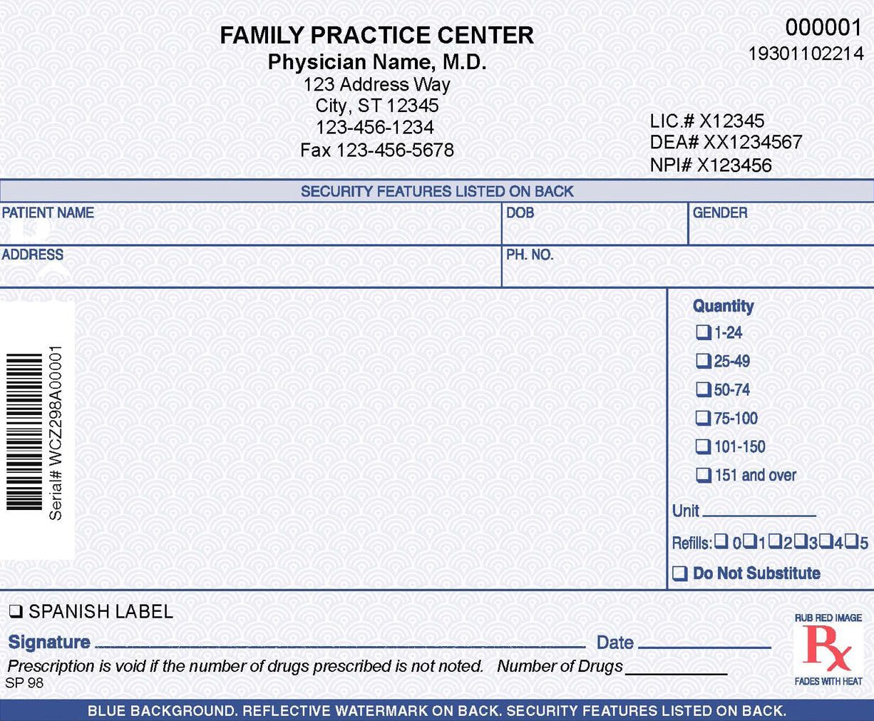 California Prescriptions